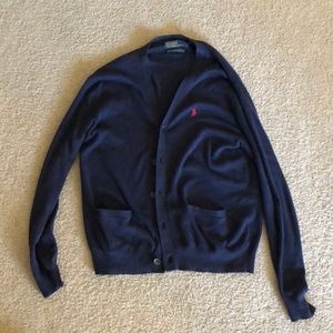 Men’s navy Ralph Lauren cardigan